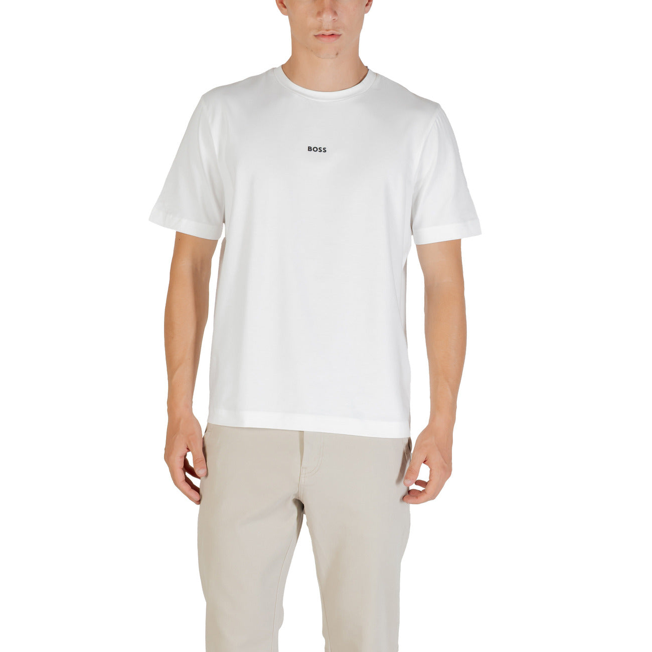 Boss T-shirt Heren Wit Wit