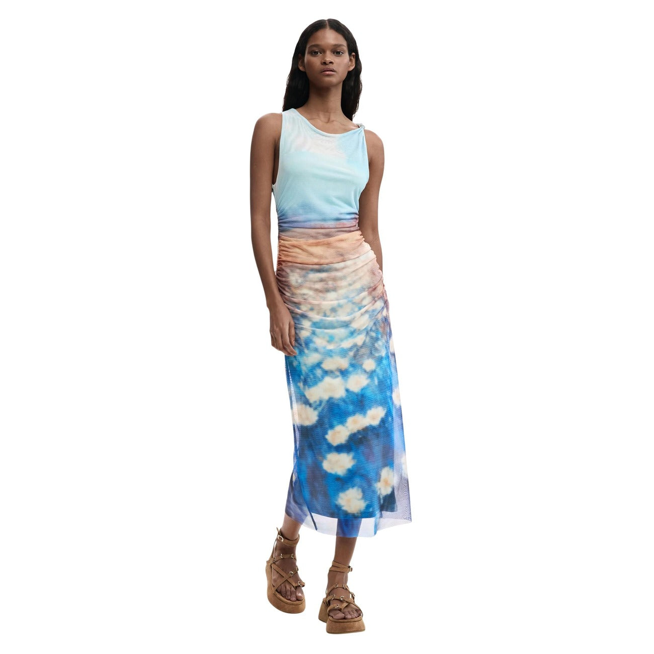 Desigual Kleid Damen Hellblau