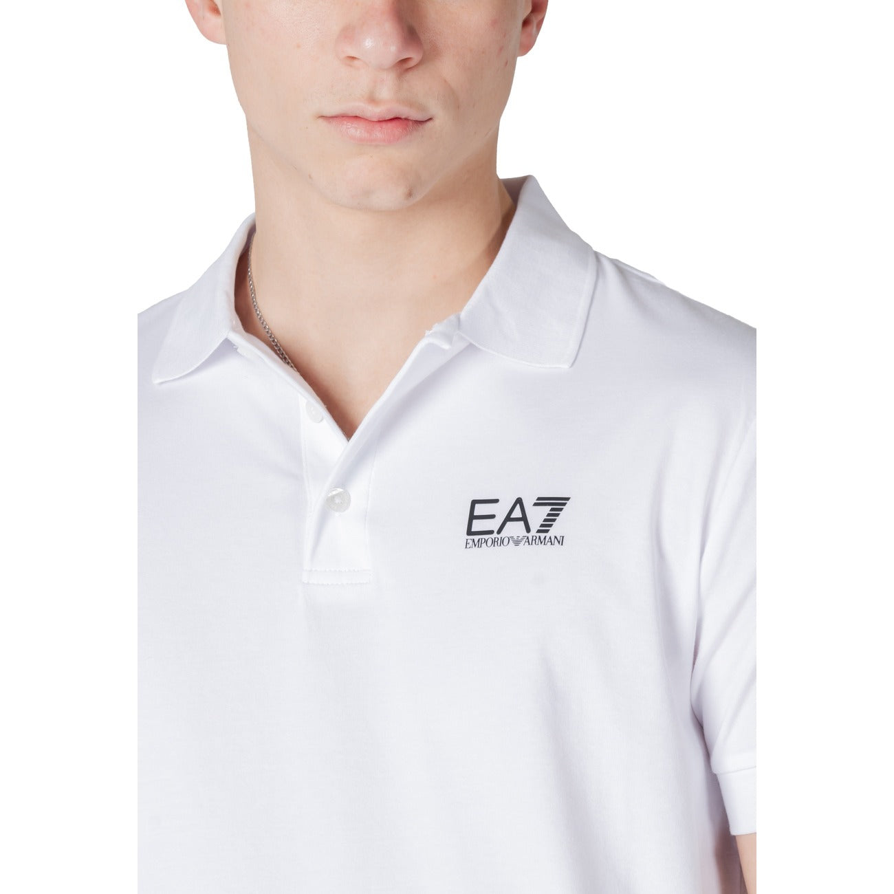 Ea7 Polo Top Herren Weiß