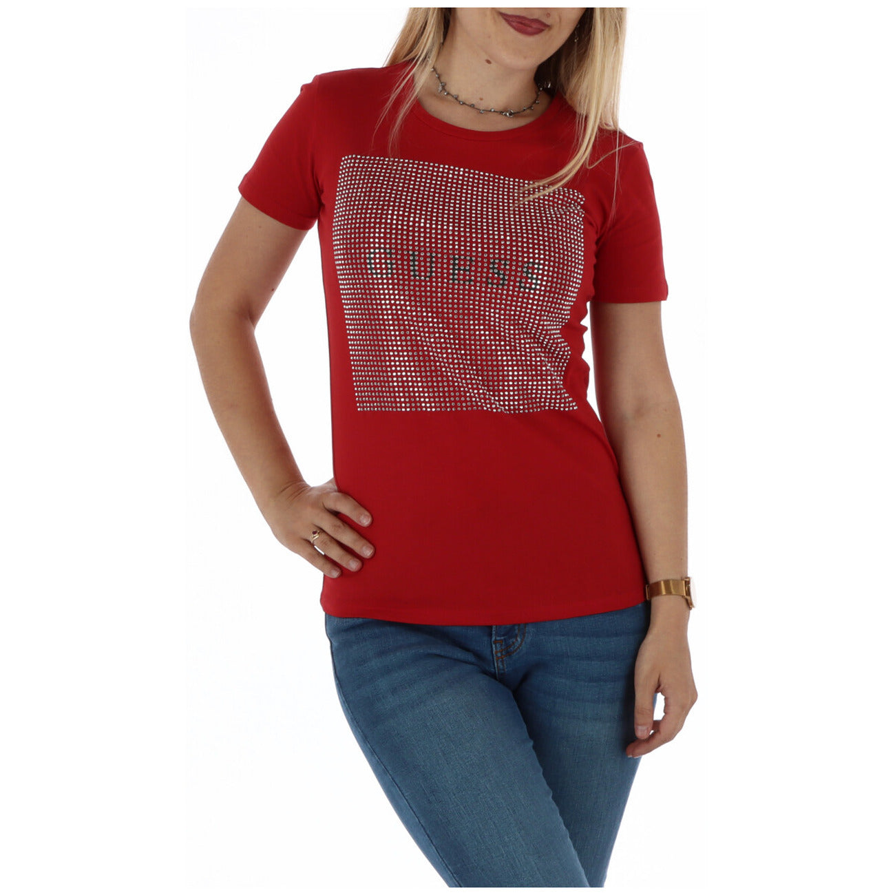 Guess T-Shirt Damen Rot #301055