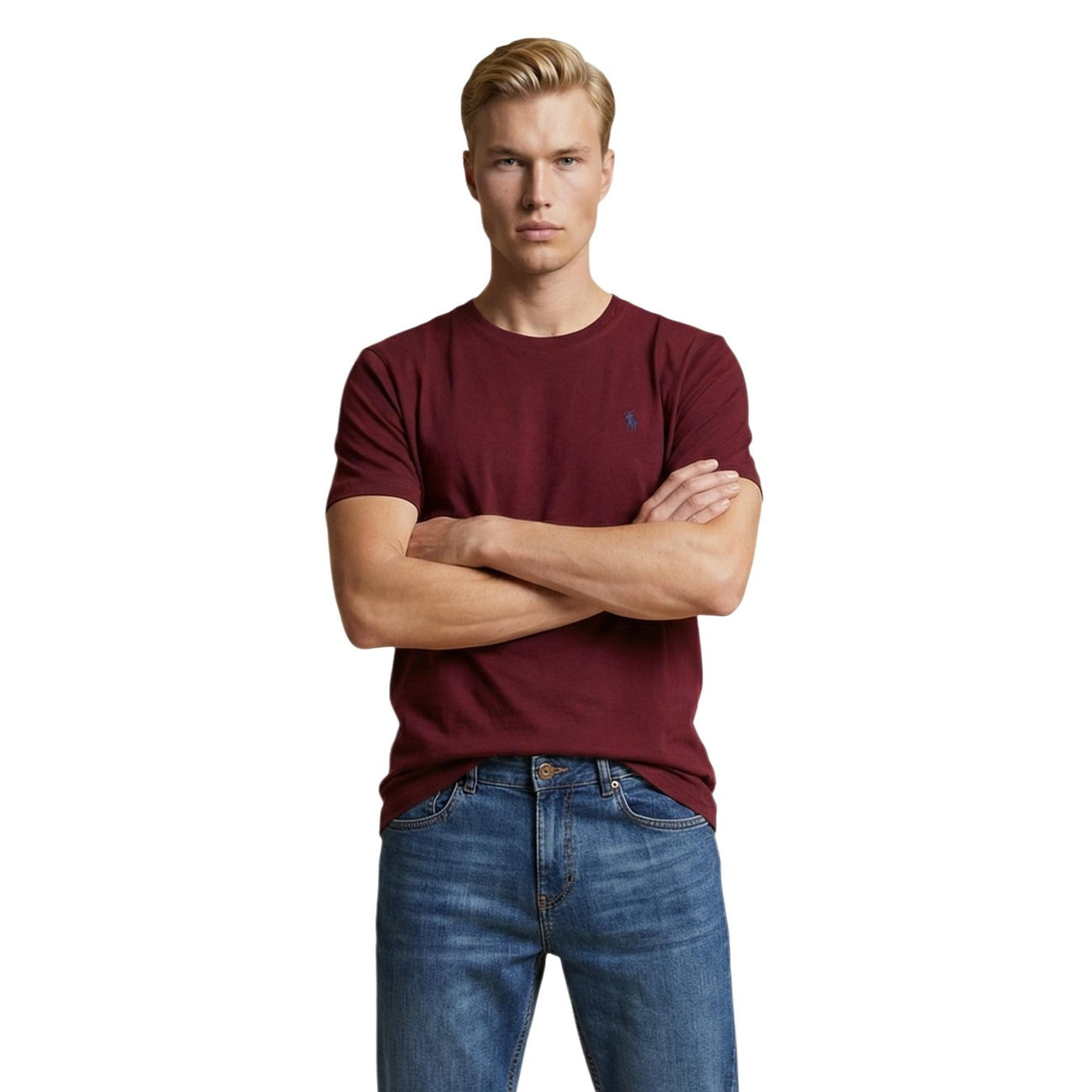 U.s. Polo Assn. T-shirt Heren Lichtblauw