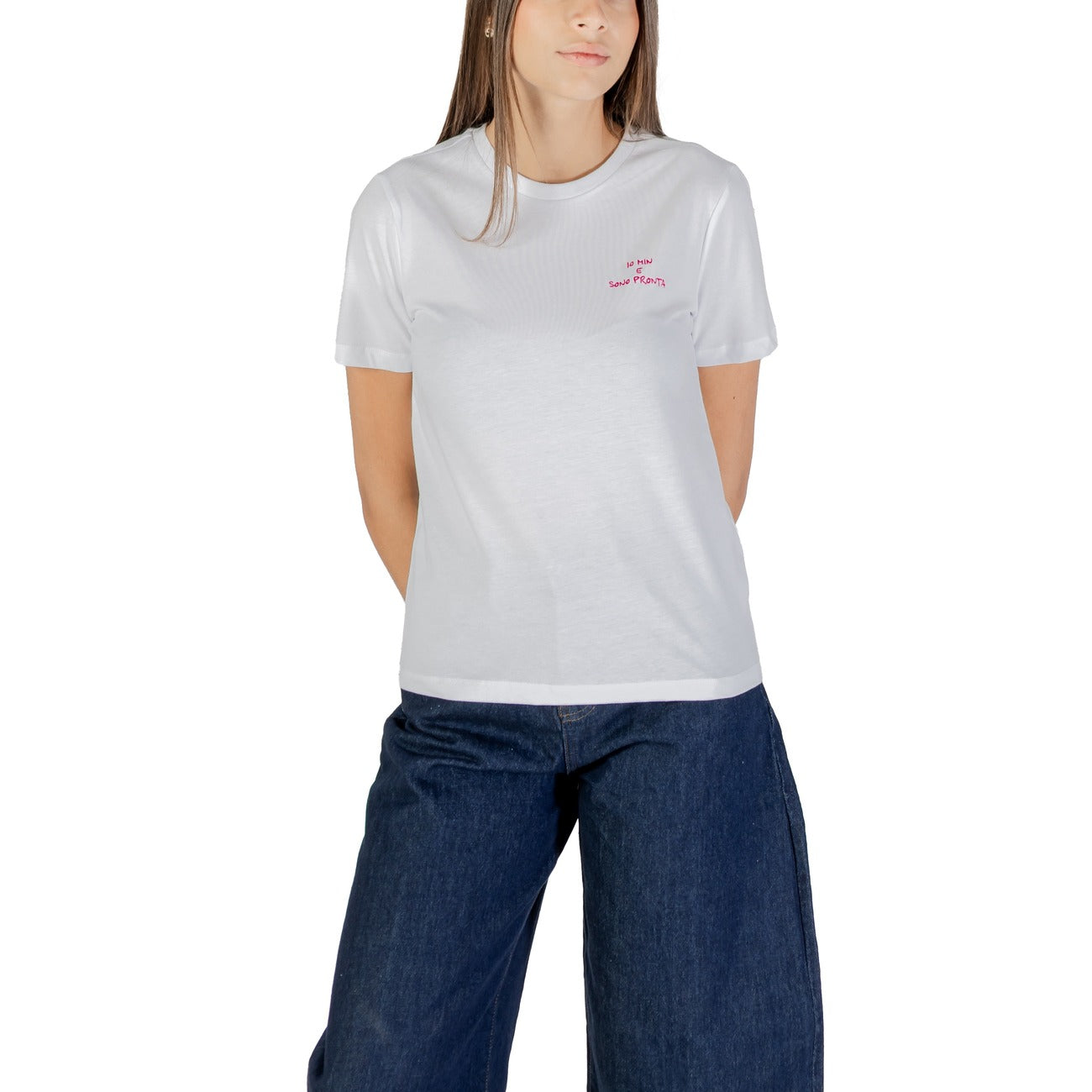 Only T-Shirt Damen Weiß #2435711