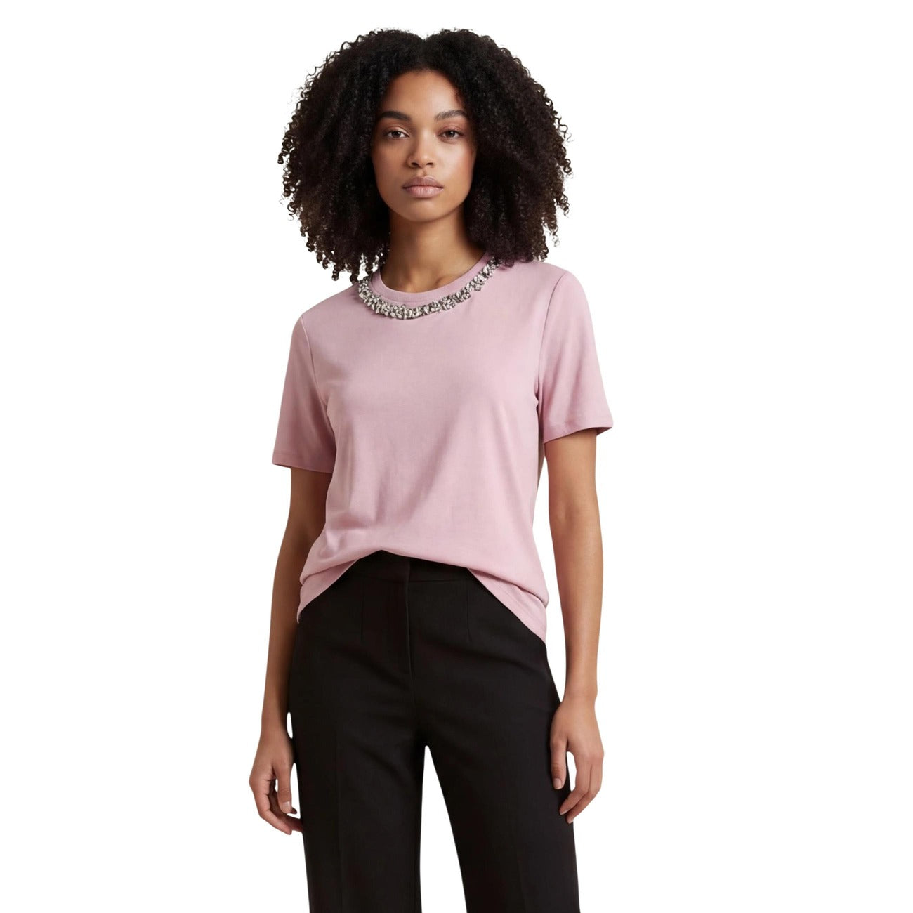 Only T-Shirt Damen Rosa