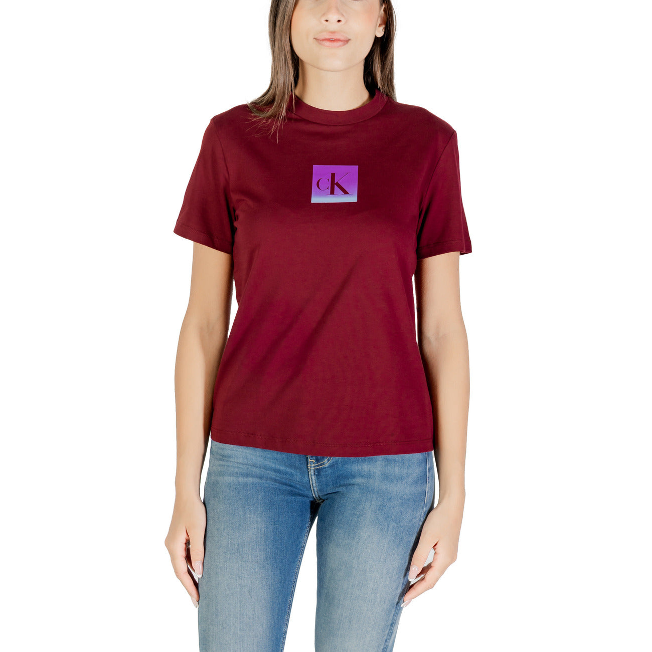 Calvin Klein Jeans T-shirt Dames Wit #2427063