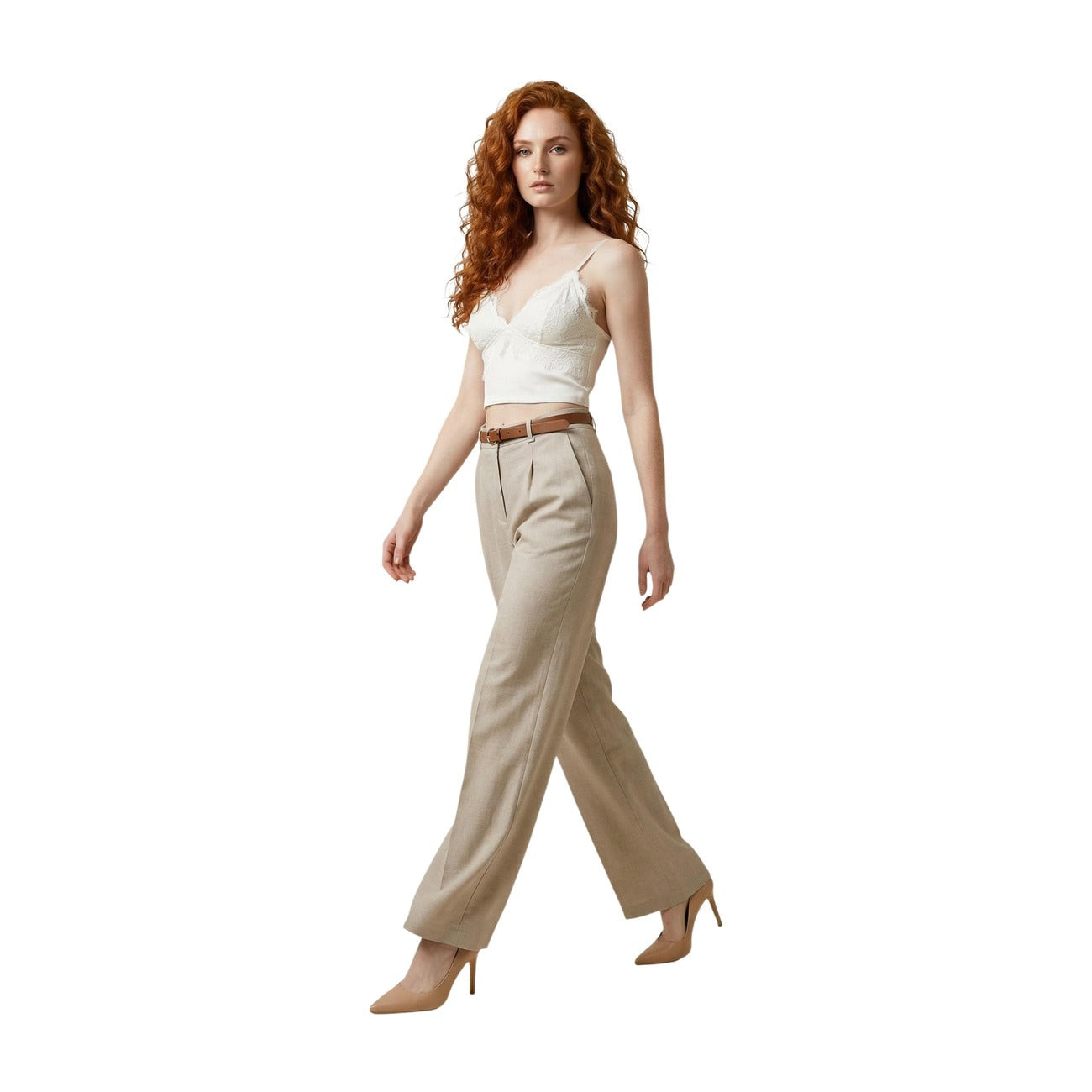Artigli Hose Damen Beige Beige