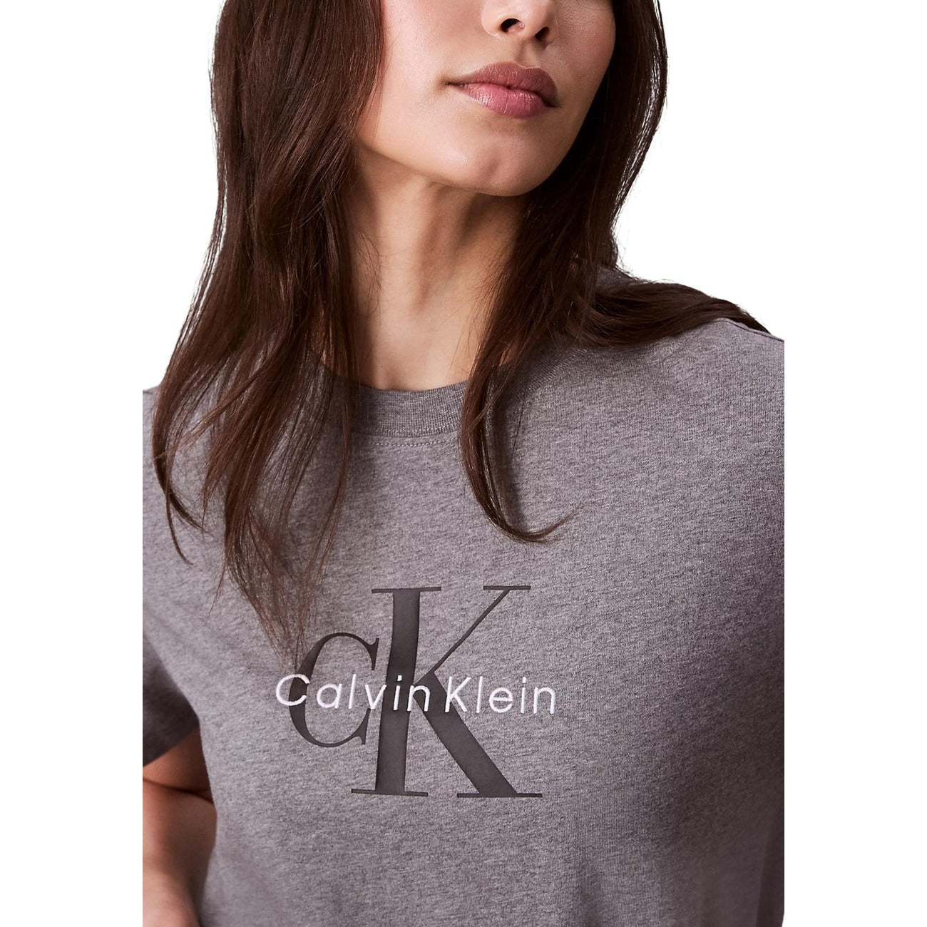 Calvin Klein Jeans T-Shirt Damen Grau #2446538