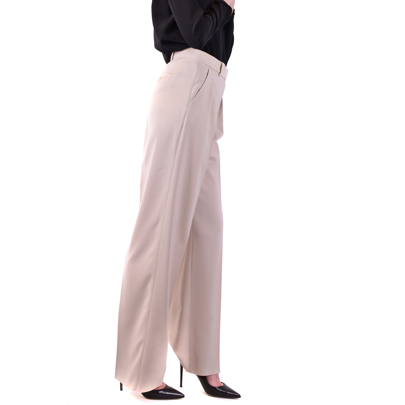 Maxmara Broek Dames Beige #2443024