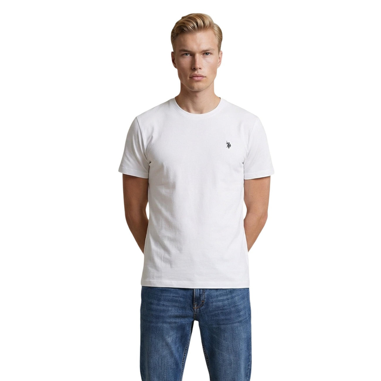U.s. Polo Assn. T-shirt Heren Lichtblauw