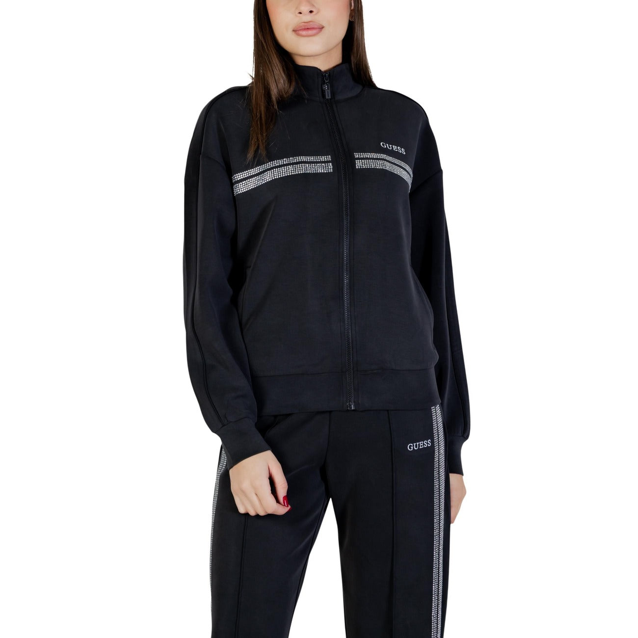 Guess Active Sweatshirt Damen Schwarz Schwarz #2449769