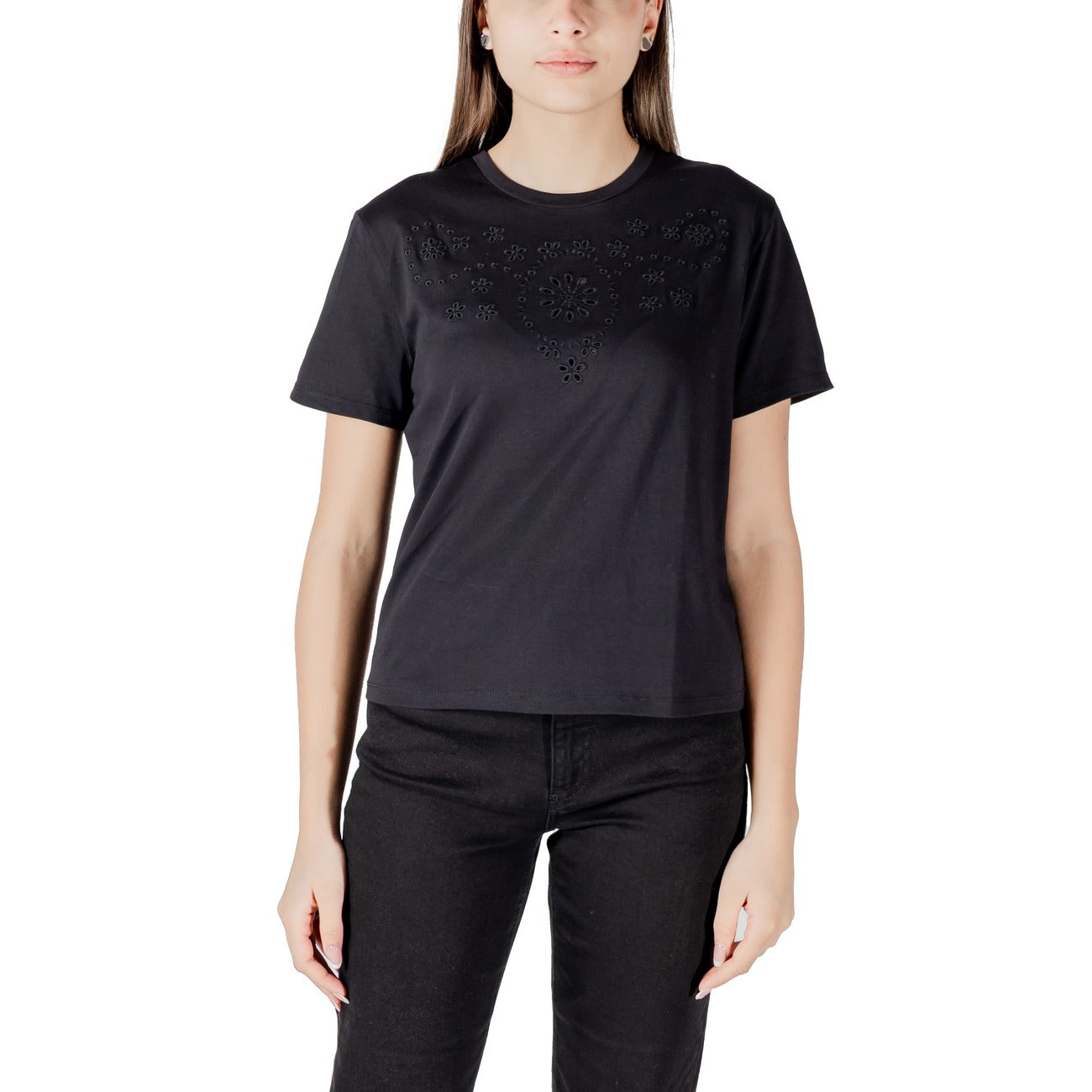 Jacqueline De Yong T-shirt Dames Groen