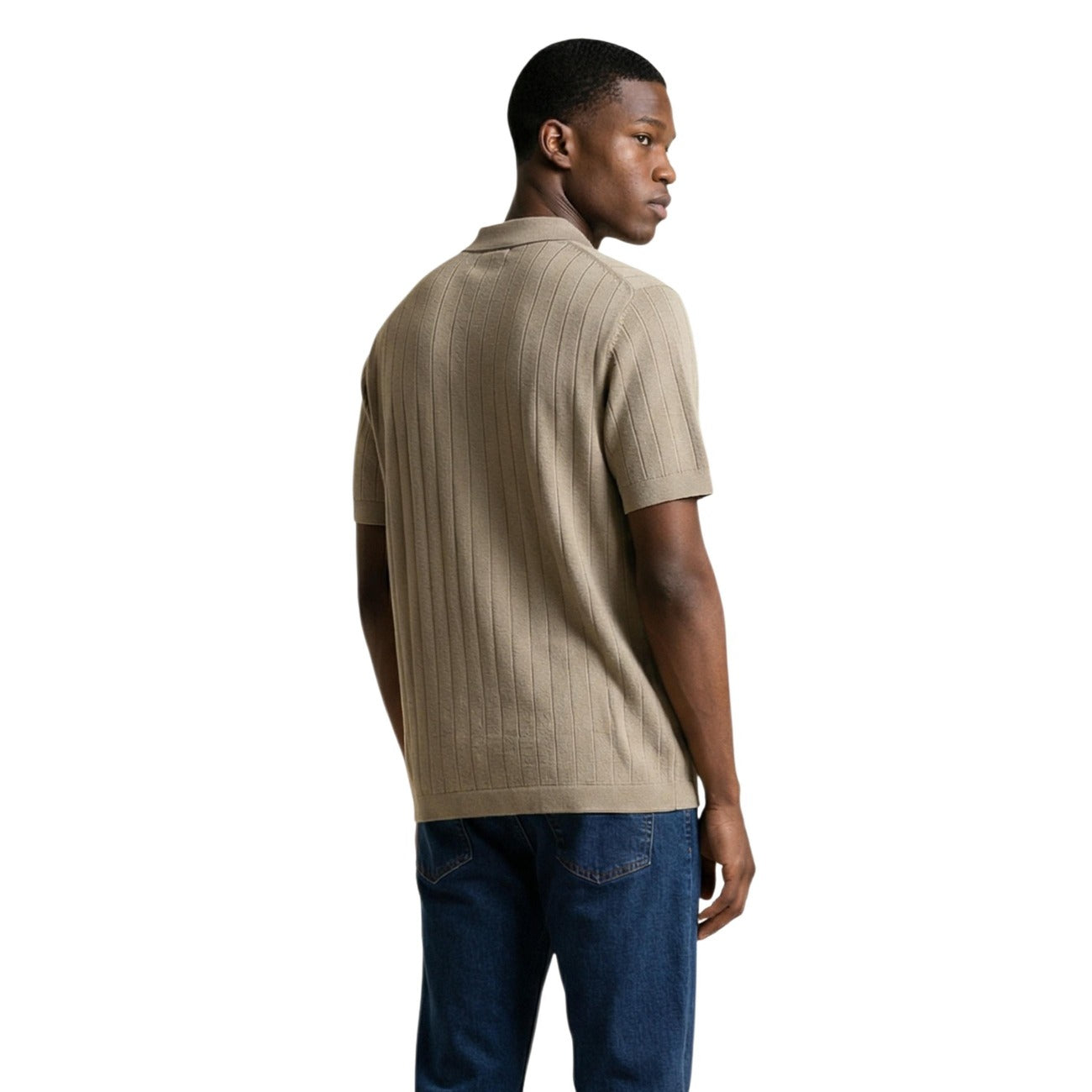 Armani Exchange Polo Top Heren Beige