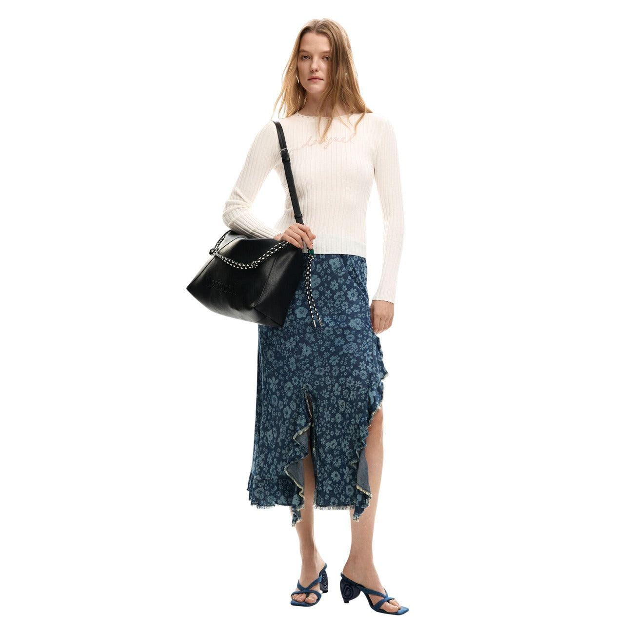 Desigual Skirt Women Blue