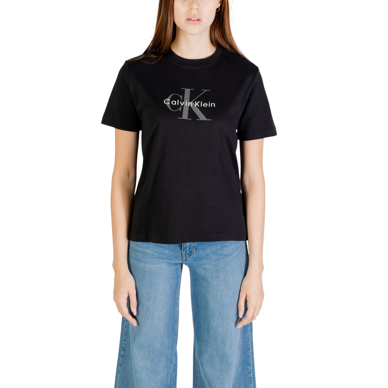 Calvin Klein Jeans T-Shirt Damen Grau #2446538