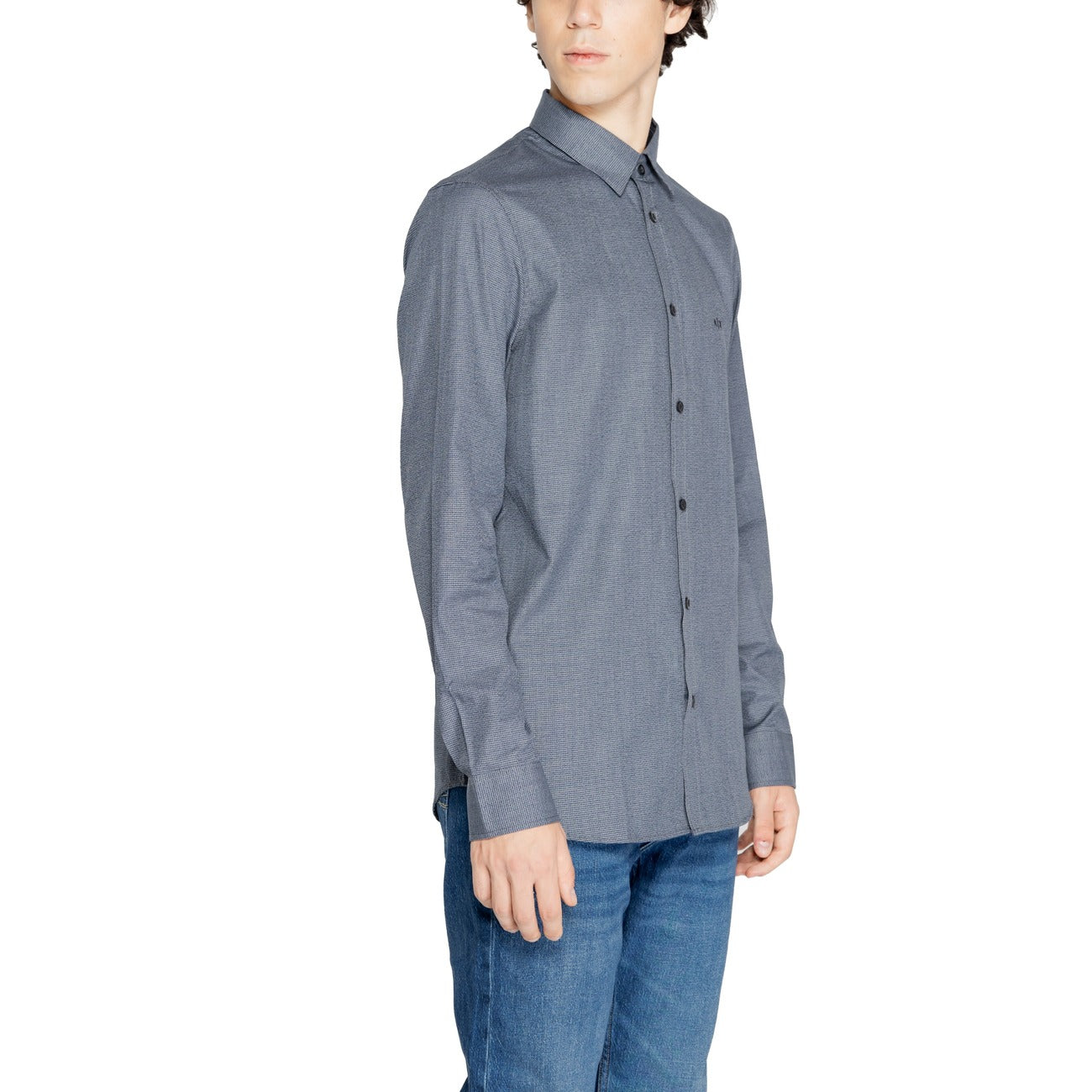 Armani Exchange Shirt Heren Blauw #2335324
