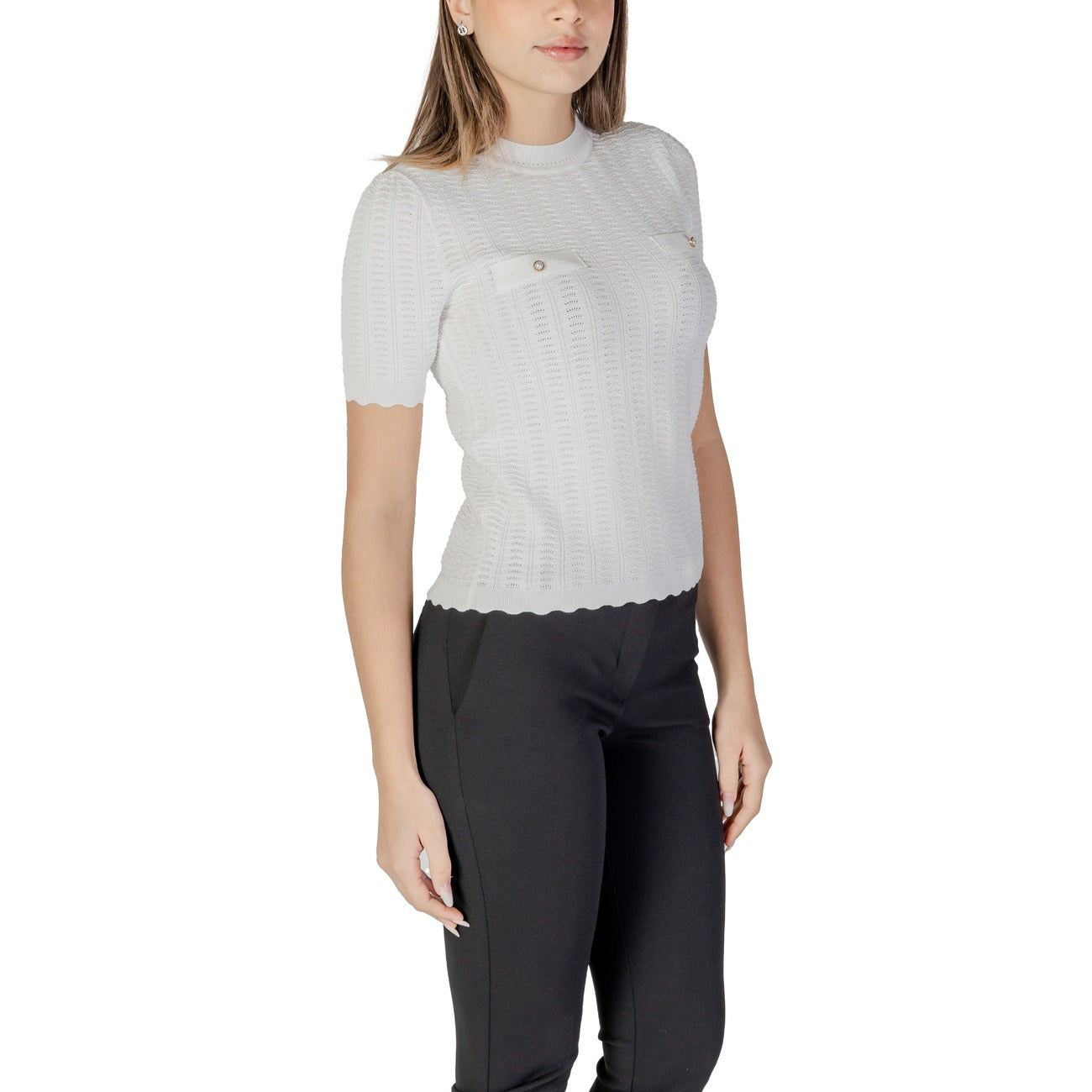Morgan De Toi T-shirt Dames Wit #2409414