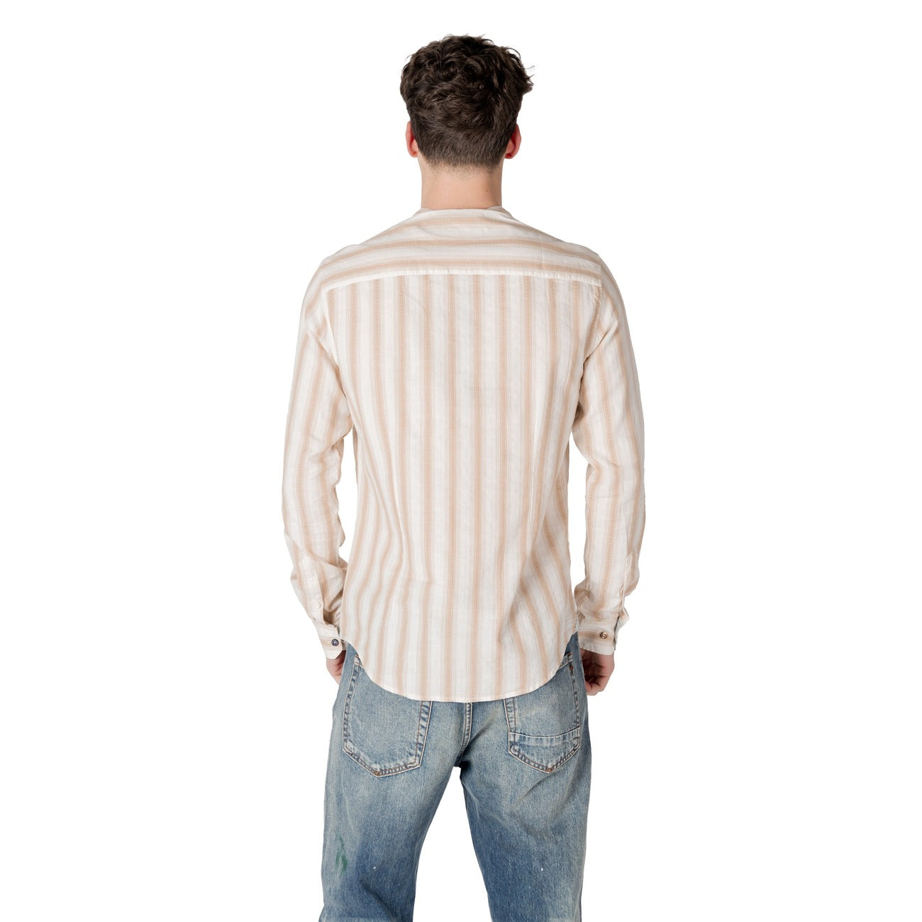 Gianni Lupo Shirt Heren Beige #2413216