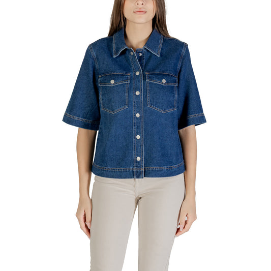 Only Shirt Dames Blauw Blauw #2426371