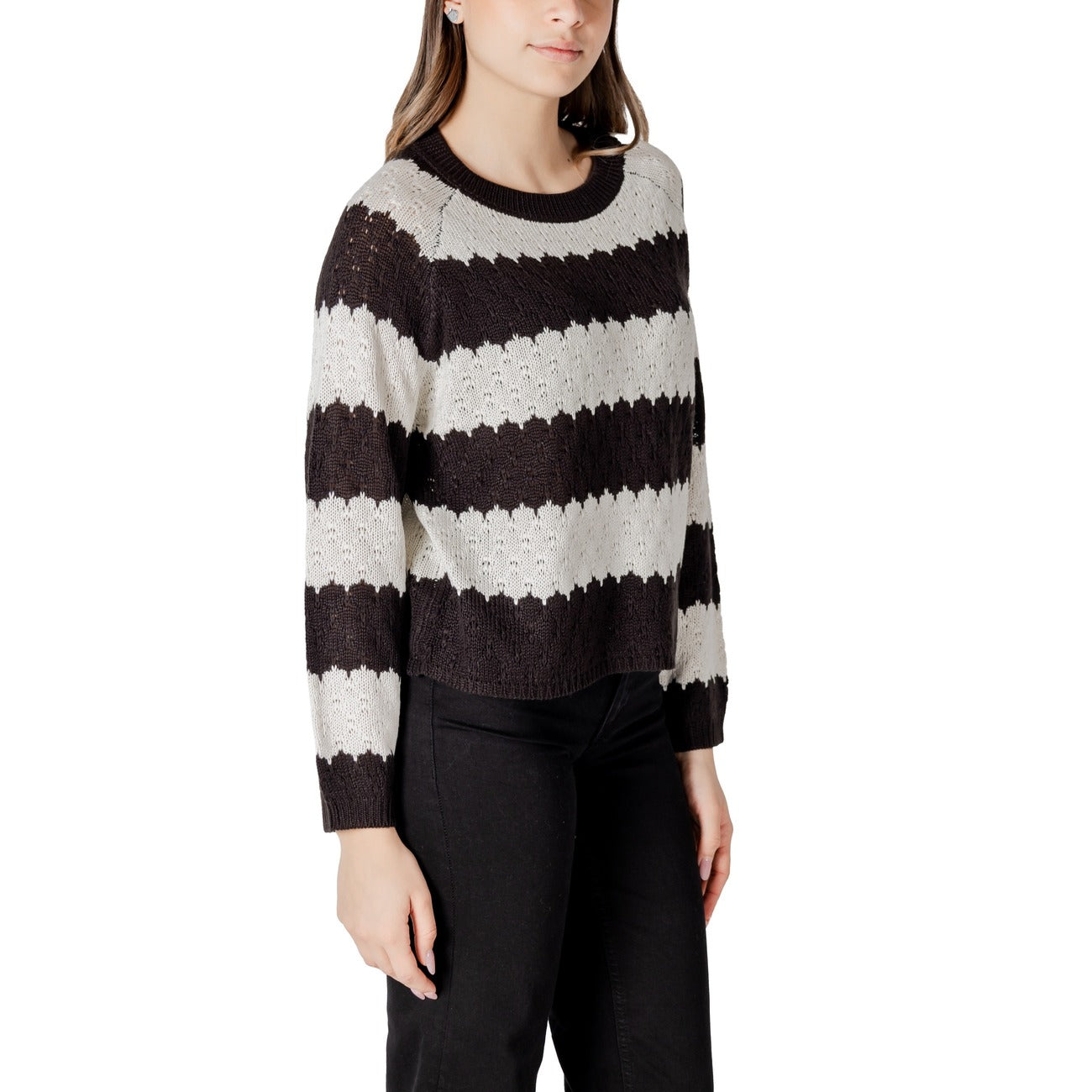 Jacqueline De Yong Strickmode Damen Schwarz