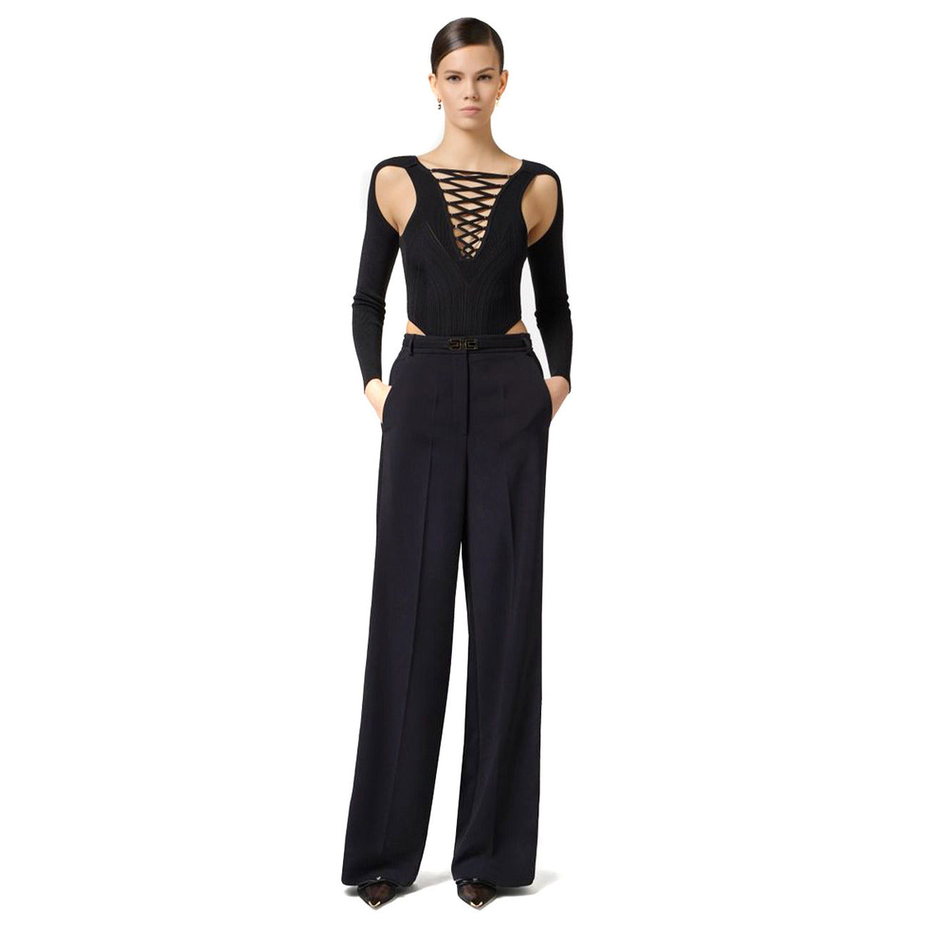 Elisabetta Franchi Hose Damen Schwarz