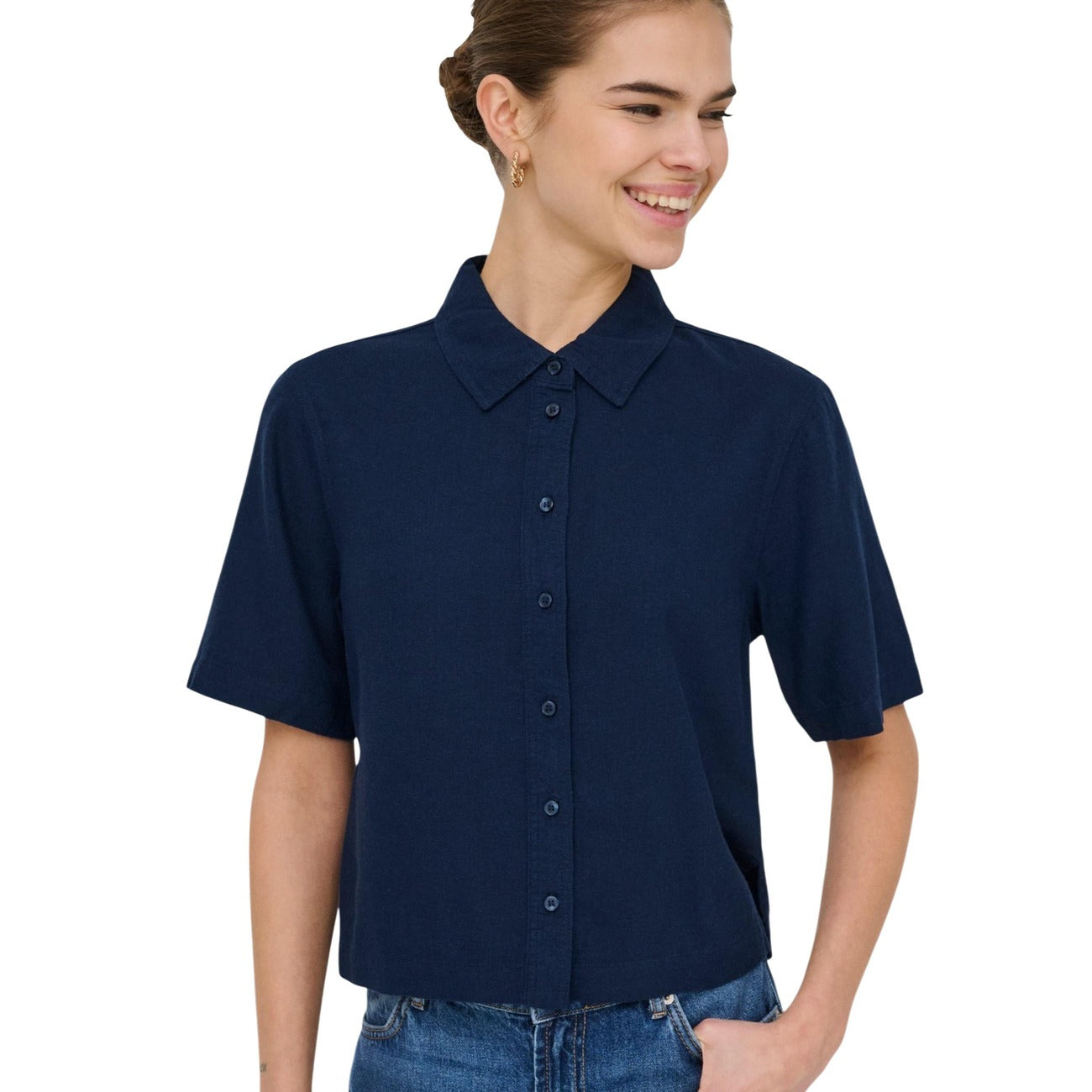 Only Shirt Damen Blau Blau