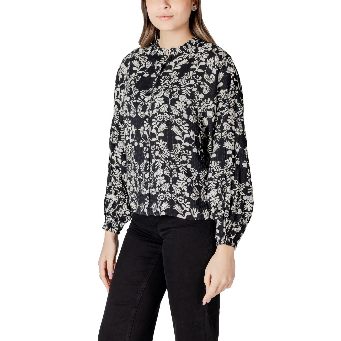 Ichi Bloes Dames Zwart #2414130