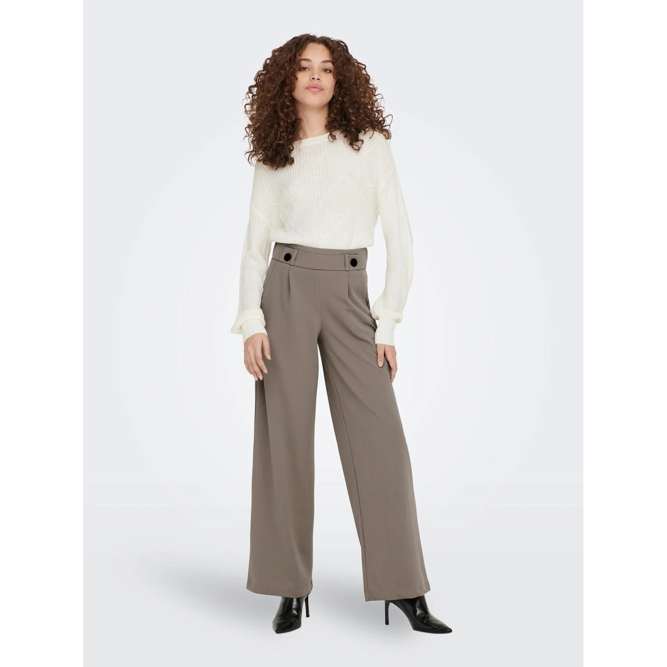 Jacqueline De Yong Broek Dames Bruin