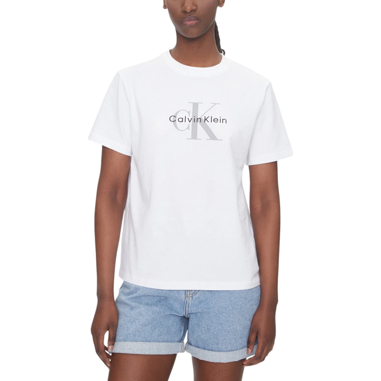 Calvin Klein Jeans T-Shirt Damen Grau #2446538