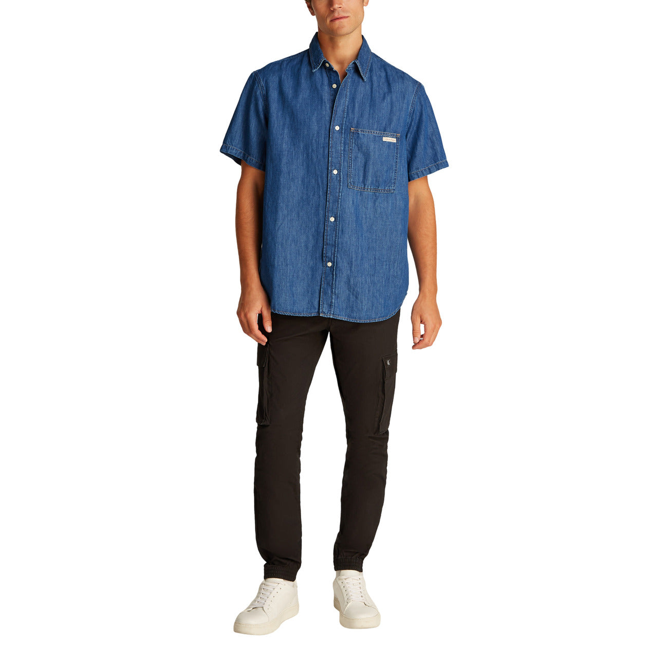 Calvin Klein Jeans Shirt Heren Lichtblauw