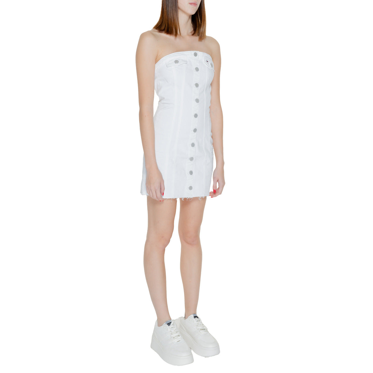 Tommy Hilfiger Jeans Jurk Dames Wit