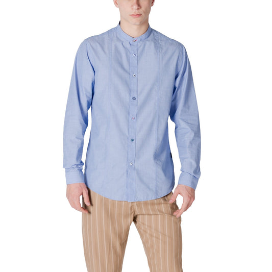 Gianni Lupo Shirt Heren Lichtblauw