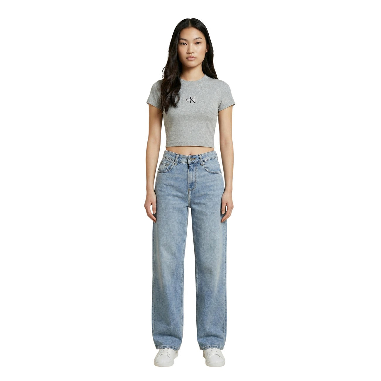 Calvin Klein Jeans T-Shirt Damen Grau