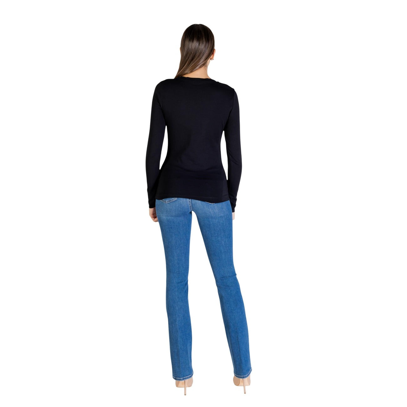 Guess T-Shirt Damen Schwarz Schwarz