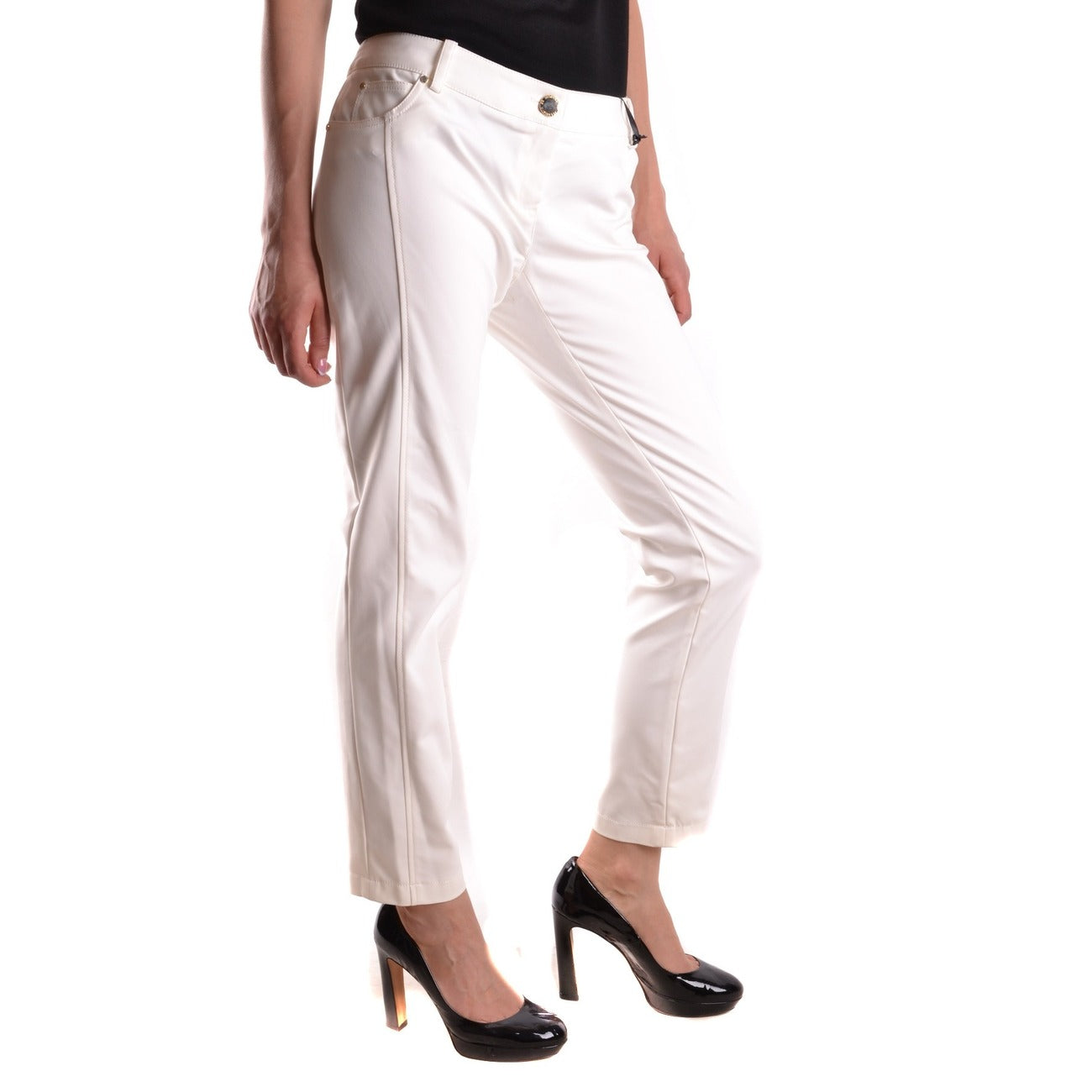 Elisabetta Franchi Trousers Women White #2423038