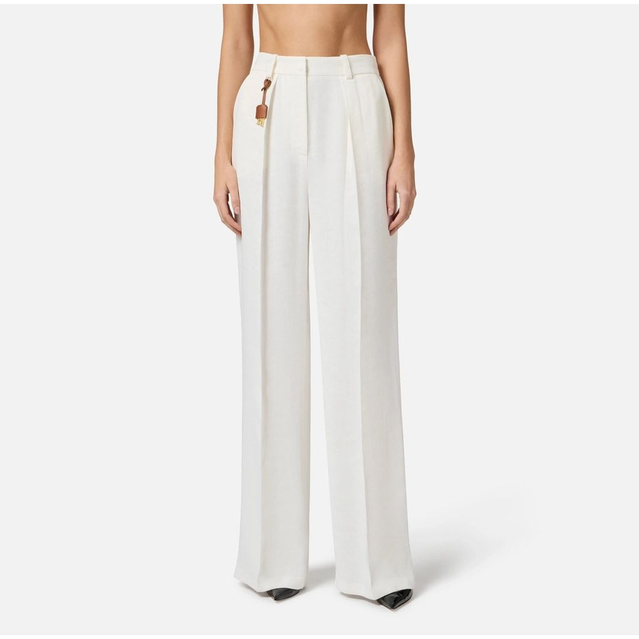 Elisabetta Franchi Hose Damen Weiß