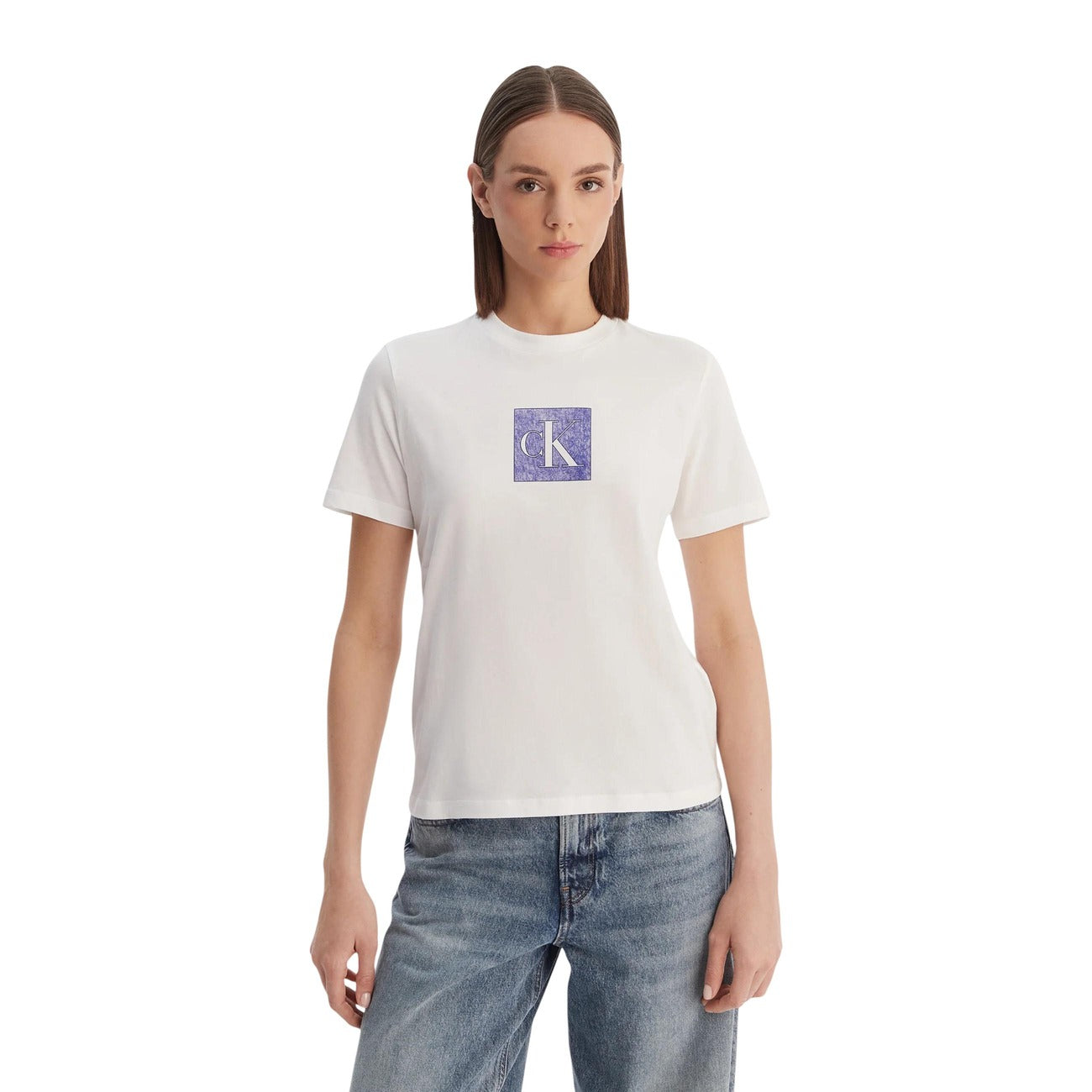 Calvin Klein Jeans T-shirt Dames Wit #2469552