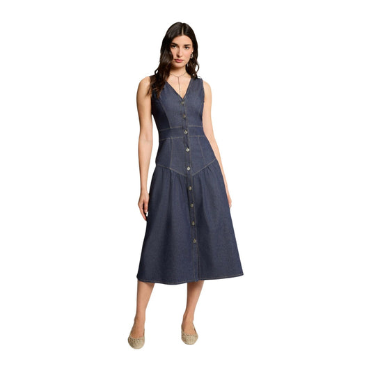 Morgan De Toi Jurk Dames Blauw Blauw