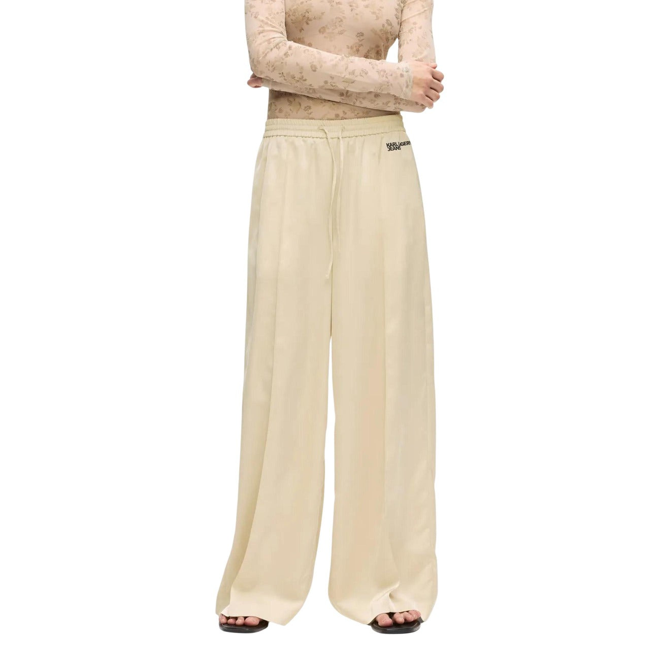 Karl Lagerfeld Jeans Trousers Women Beige
