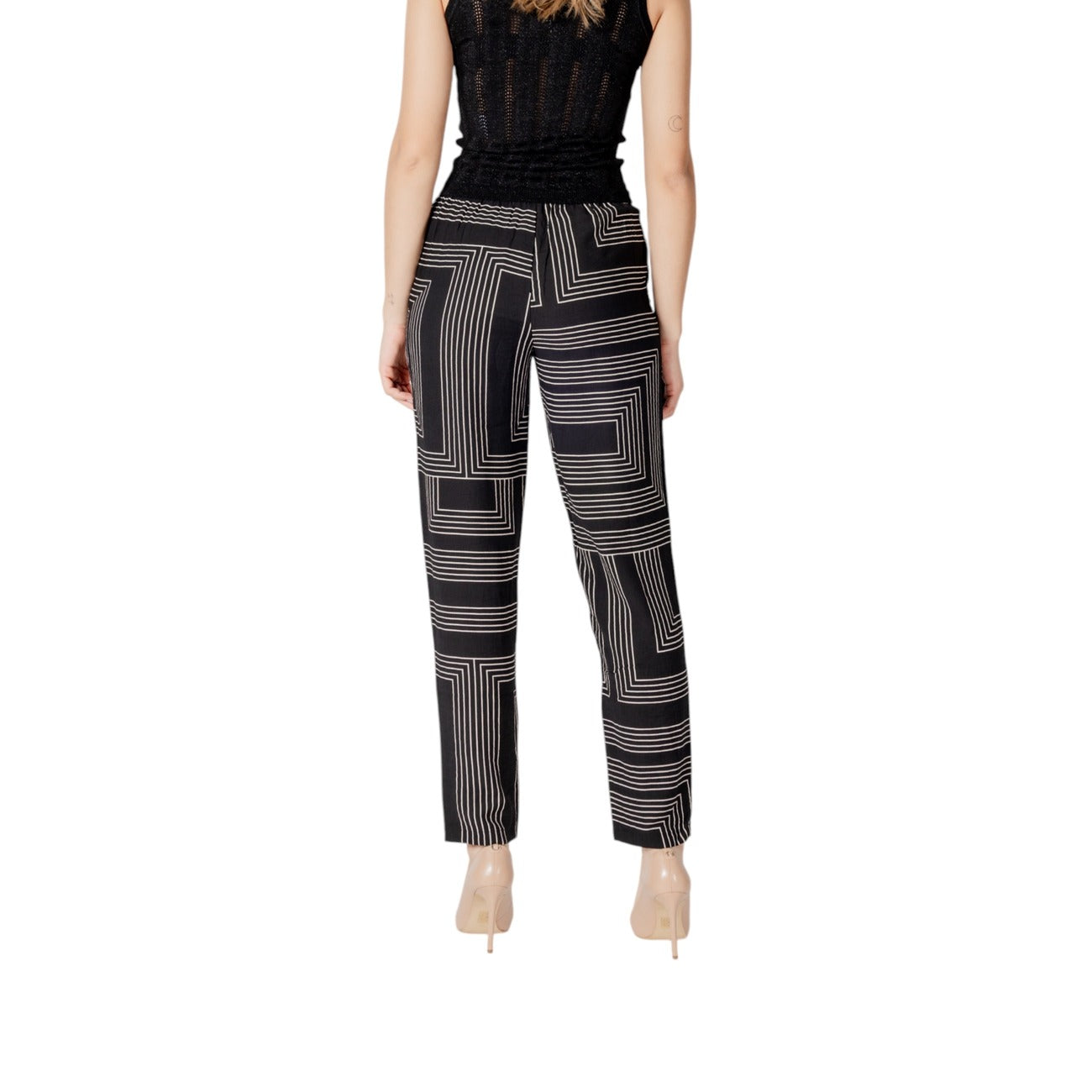 Jacqueline De Yong Broek Dames Zwart #2464228