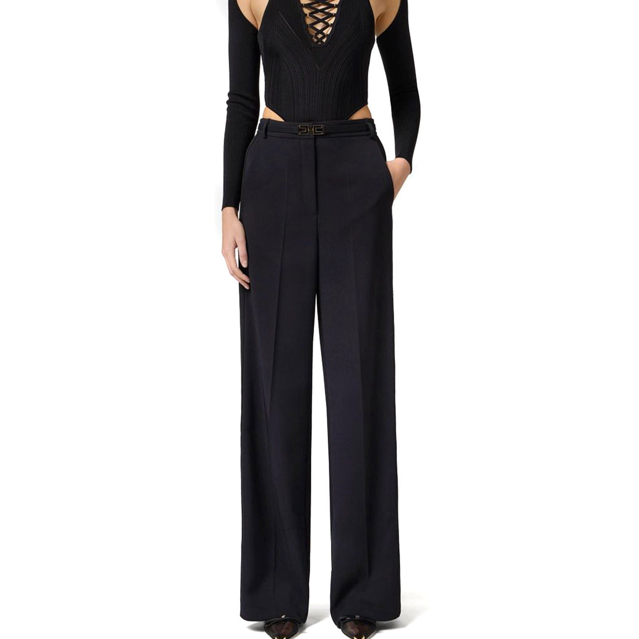 Elisabetta Franchi Hose Damen Schwarz