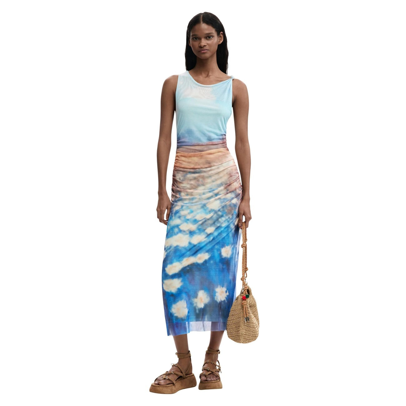 Desigual Kleid Damen Hellblau