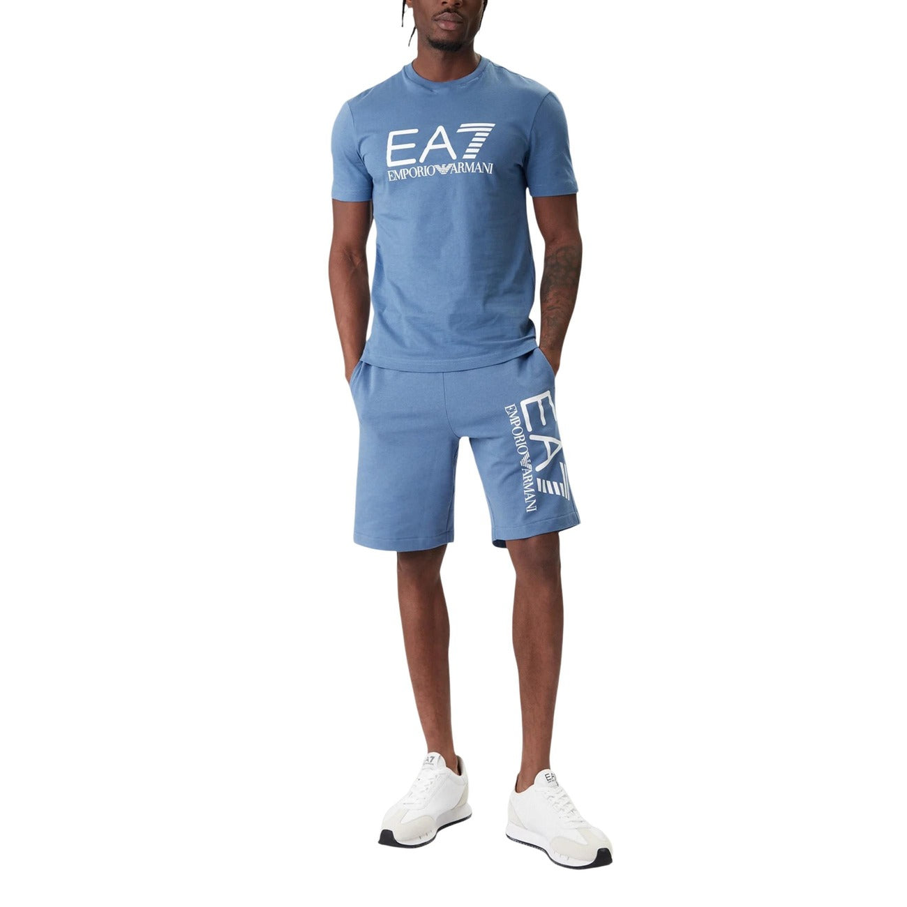 Ea7 T-Shirt Herren Hellblau