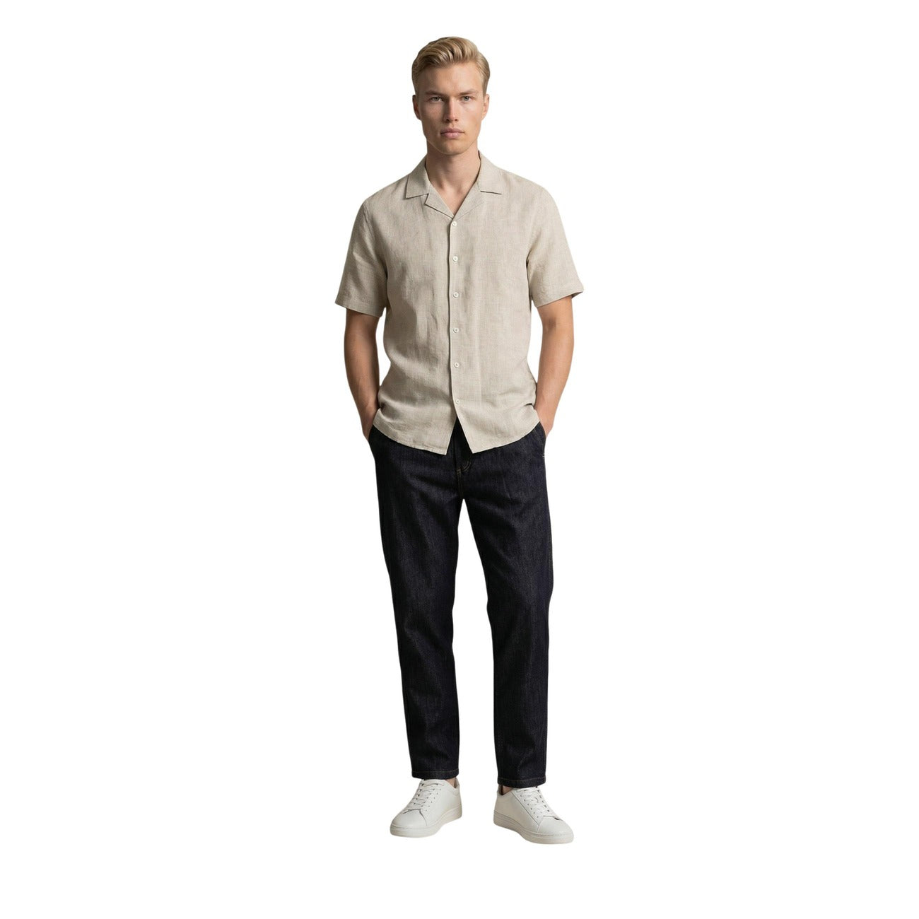 Gianni Lupo Shirt Herren Beige #2467388