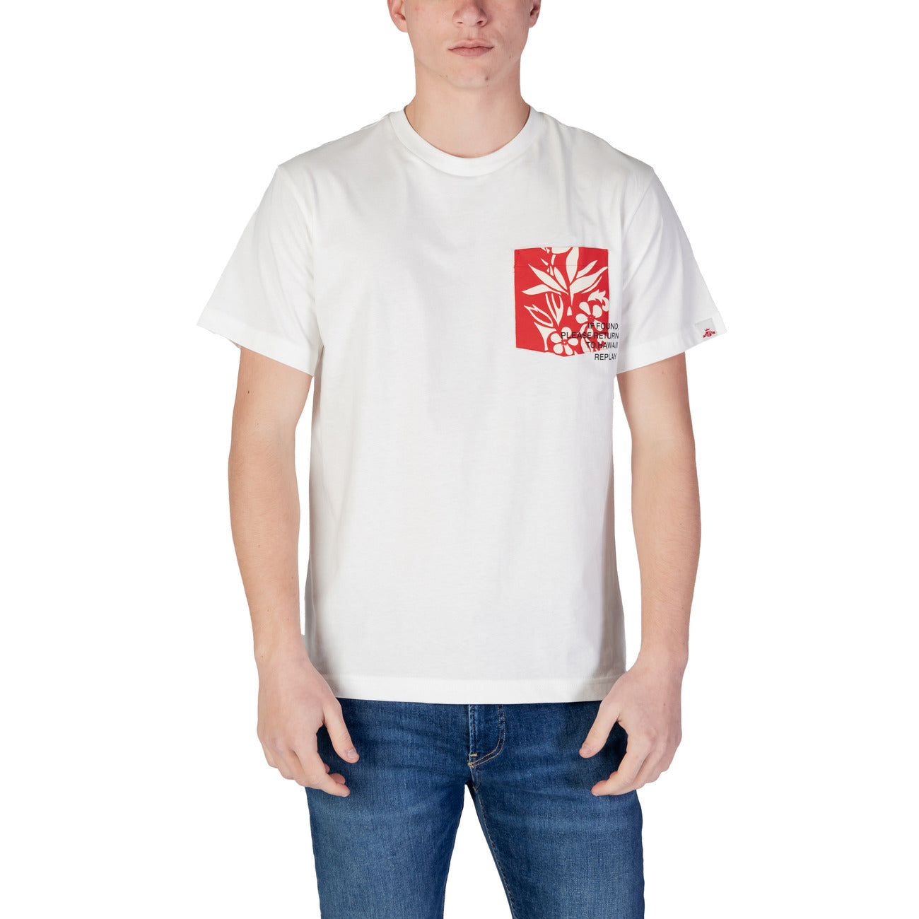 Replay T-shirt Heren Wit