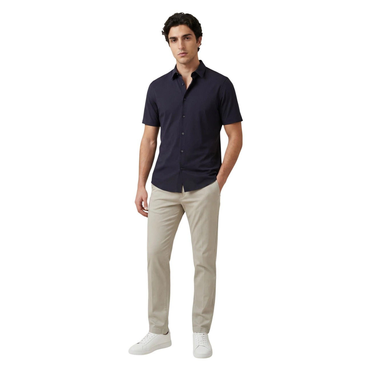 Armani Exchange Shirt Heren Blauw Blauw