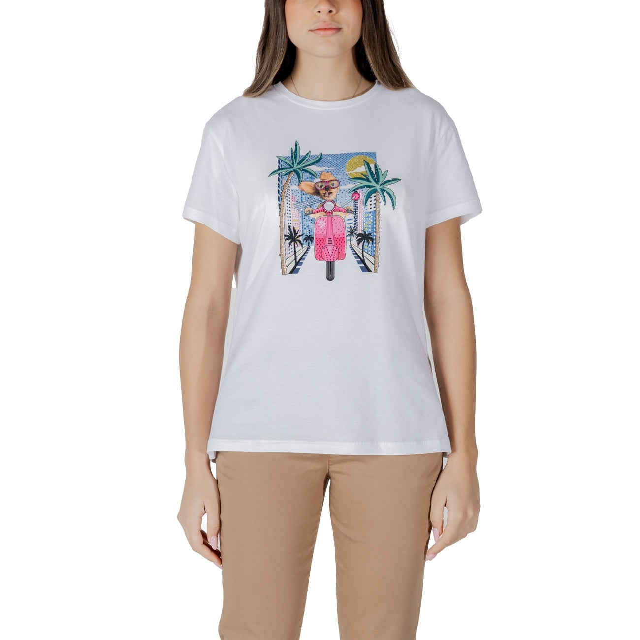 Liu Jo T-shirt Dames Wit #2410966