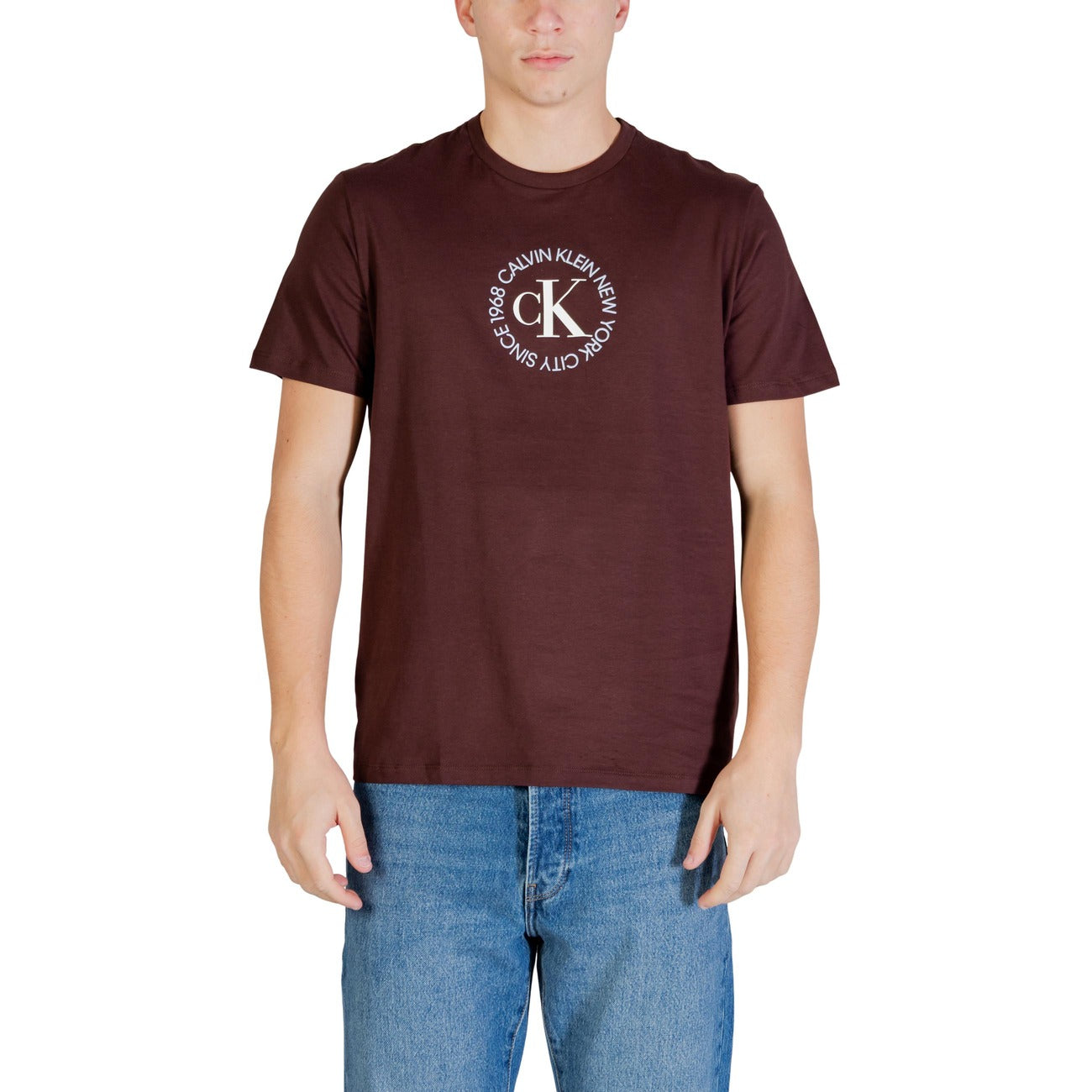 Calvin Klein Jeans T-Shirt Herren Braun #2469984