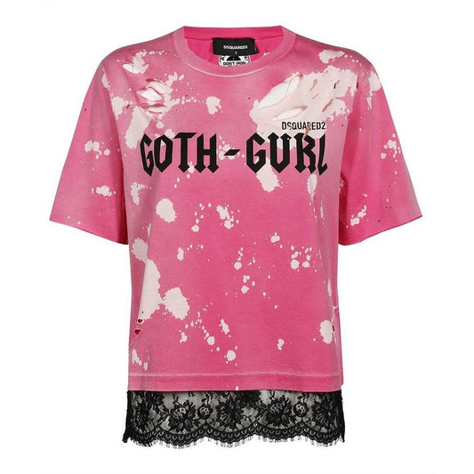 Dsquared2 T-Shirt Damen Rosa