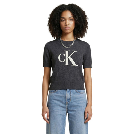 Calvin Klein Jeans Strickmode Damen Grau