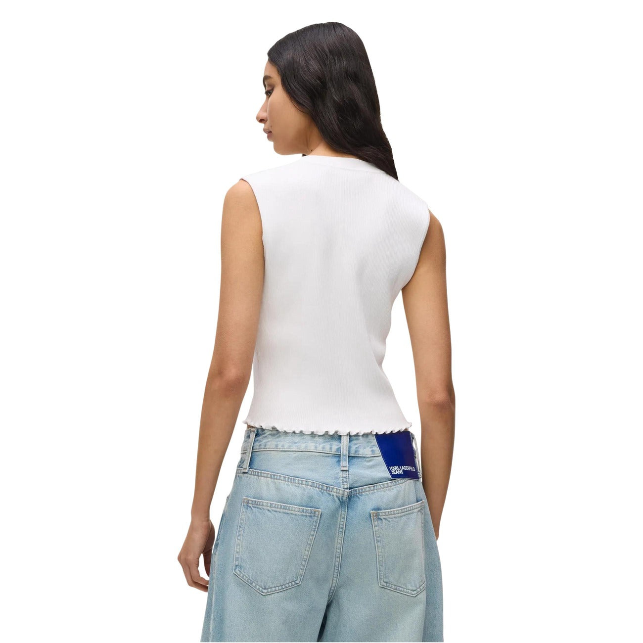 Karl Lagerfeld Jeans Strickjacke Damen Weiß #2466078