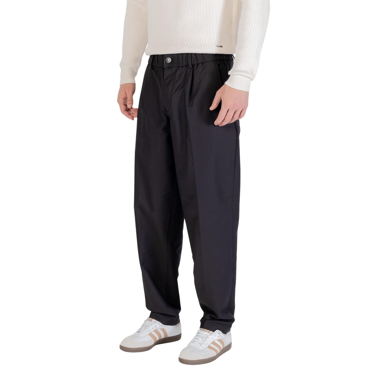 Gianni Lupo Hose Herren Schwarz #2439455
